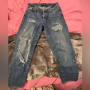 BDG Blue Distressed Boyfriend Jeans